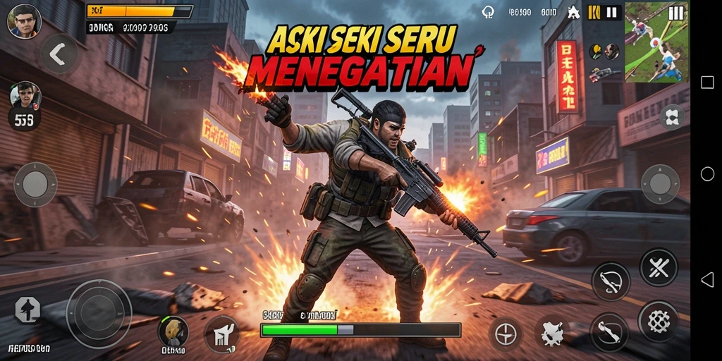 Gameplay seru dan menegangkan dari 55RP yang penuh aksi.