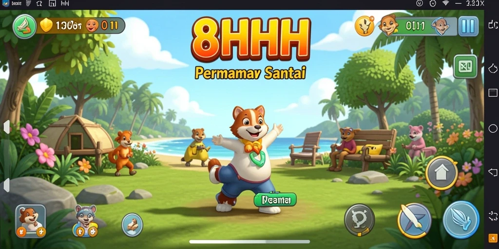 Tampilan menarik gameplay 8HHH yang menyenangkan.