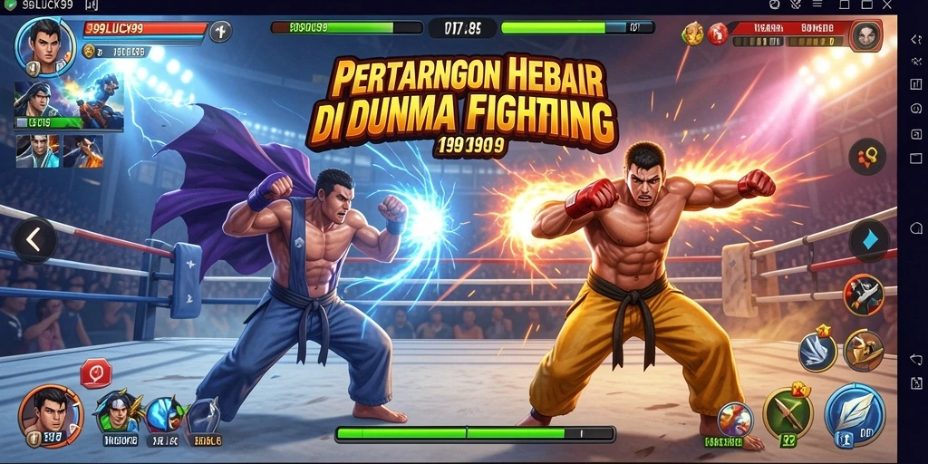 Screenshot gameplay menarik dari 99LUCK99 dengan pertarungan seru.