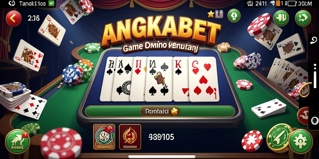 Tampilan gameplay Domino seru di ANGKABET.