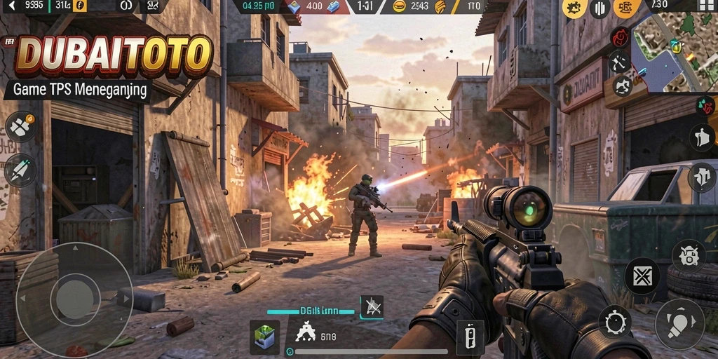 Gameplay mendebarkan DUBAITOTO dengan aksi tembak-menembak.