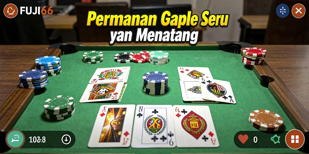 Tampilan gameplay seru di FUJI66 dengan fitur Gaple inovatif.