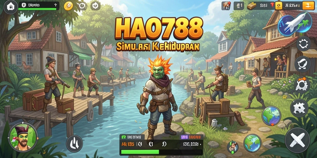 Tampilan gameplay menyenangkan dan interaktif dalam HAO788.