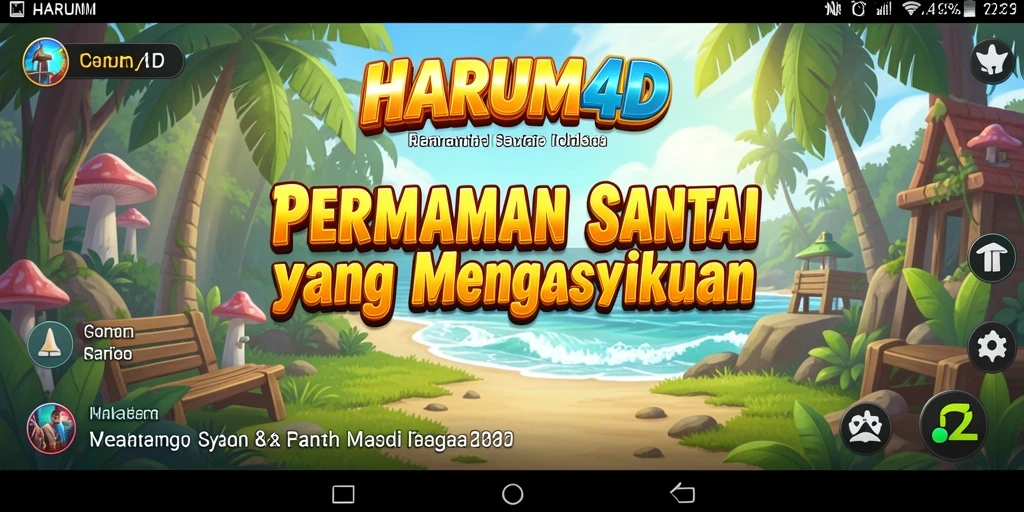 Screenshot utama HARUM4D menampilkan aksi permainan yang seru.