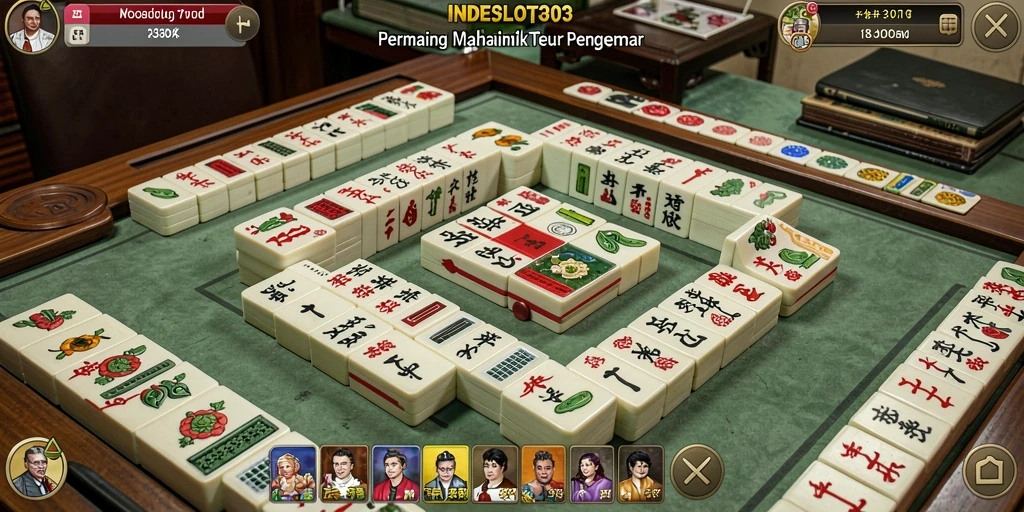 Tampilan gameplay menarik dalam permainan Mahjong INDESLOT303.