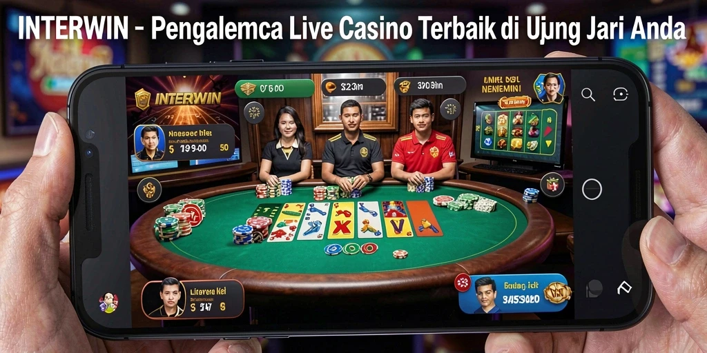 Tampilan gameplay Live Casino INTERWIN yang mendebarkan dan interaktif.
