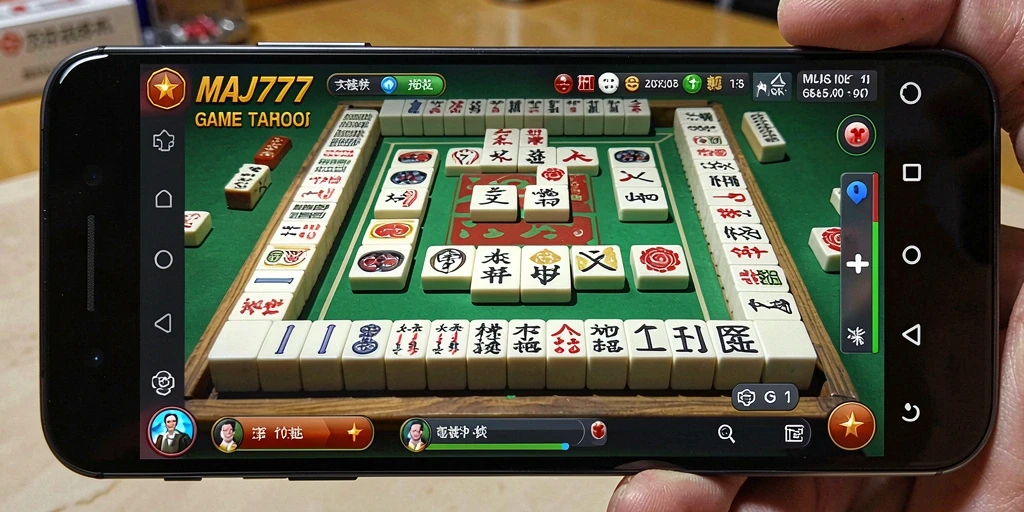 Tampilan gameplay yang menarik di MAJ777 Mahjong.
