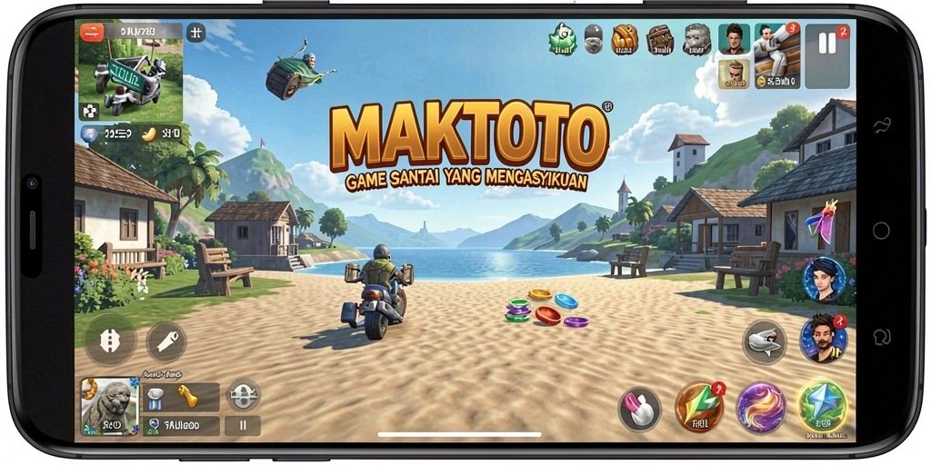 Screenshot gameplay MAKTOTO yang menunjukkan keseruan bermain.