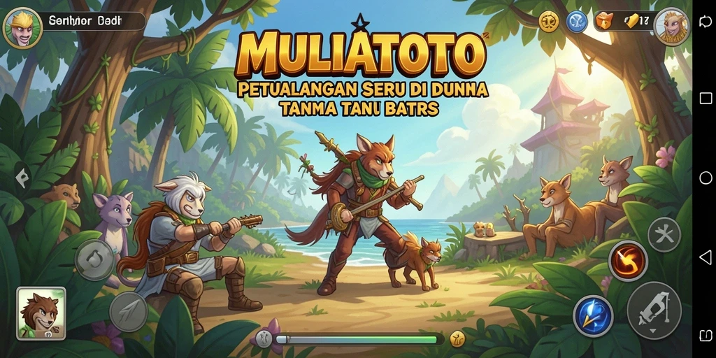 Tampilan gameplay seru di dunia petualangan MULIATOTO.