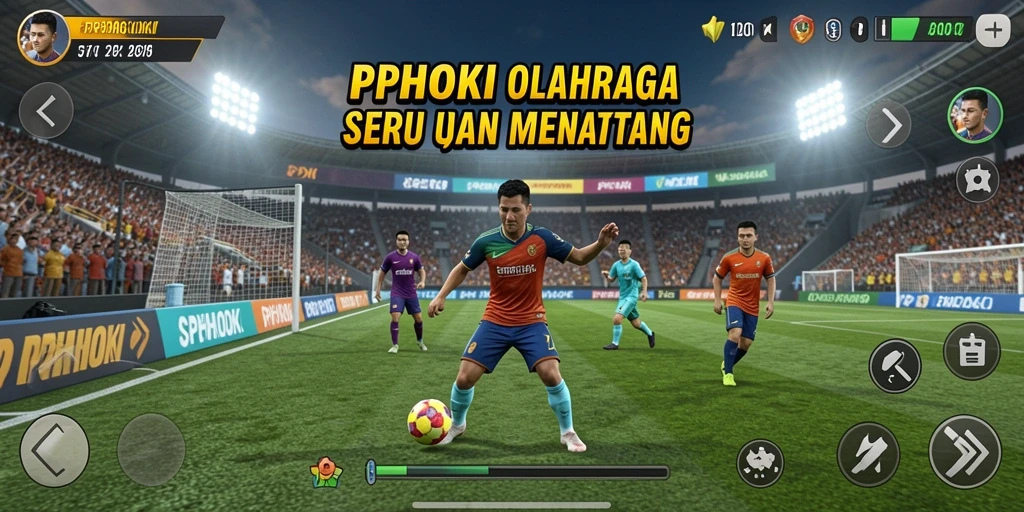 Tampilan gameplay PPHOKI yang seru dan dinamis di lapangan.