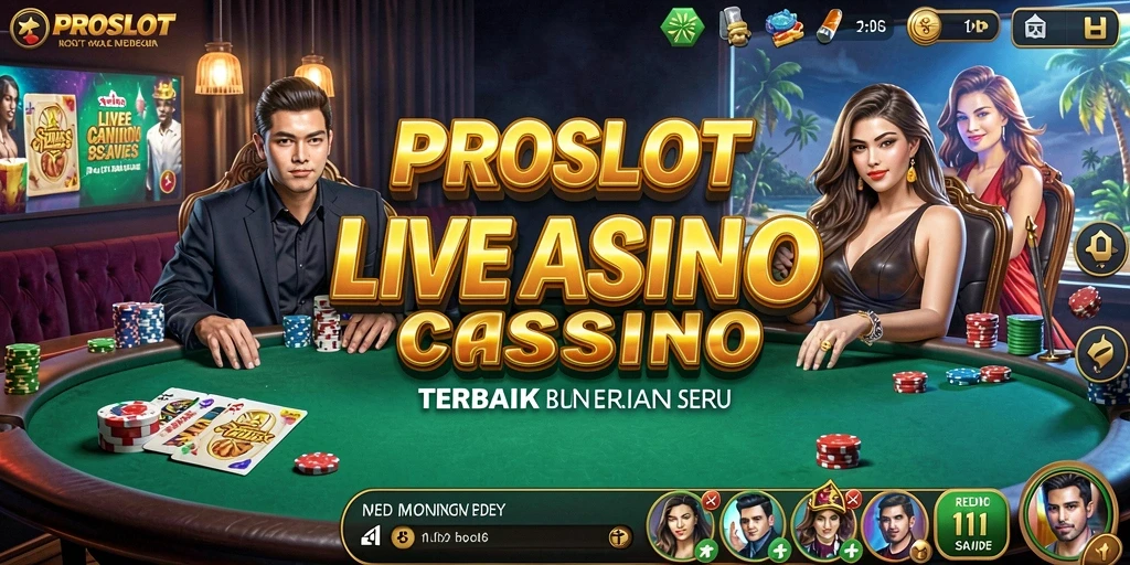 Tampilan gameplay Live Casino yang mendebarkan di PROSLOT.