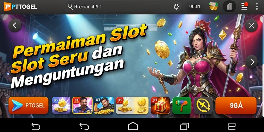 Screenshot gameplay PTTOGEL menampilkan keseruan dan grafis permainan Slot.