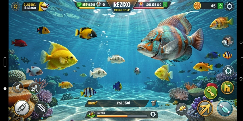 Tampilan menarik dari gameplay Tembak Ikan yang seru.