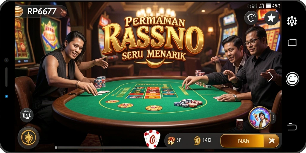 Gameplay Kasino RP6677 yang mendebarkan dan menantang.