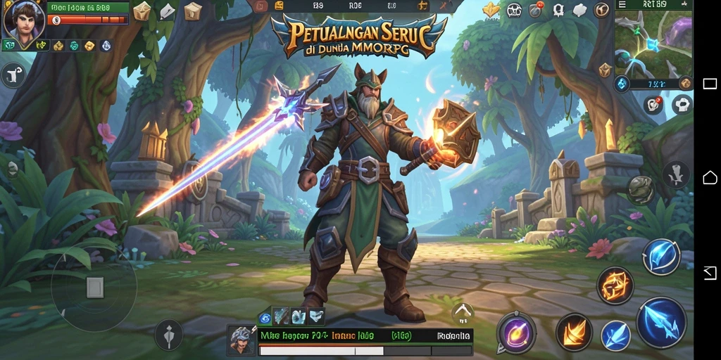 Tampilan menakjubkan dari gameplay MMORPG di RR89.