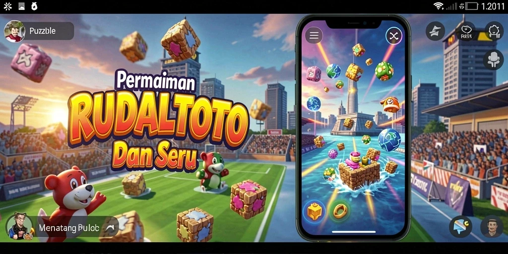 Tampilan gameplay RUDALTOTO yang menantang dalam puzzle.
