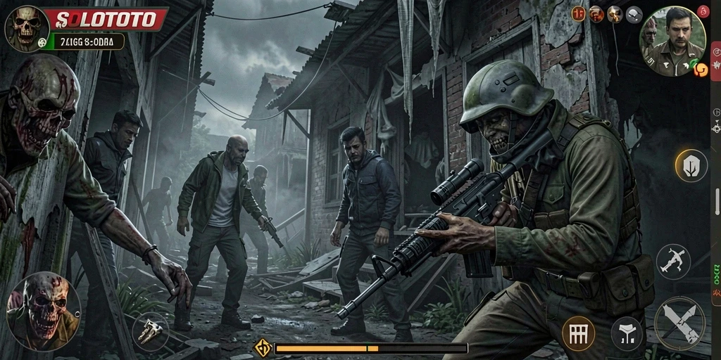 Tangkapan layar gameplay <strong>SOLOTOTO</strong> menampilkan suasana menegangkan dan mengerikan.