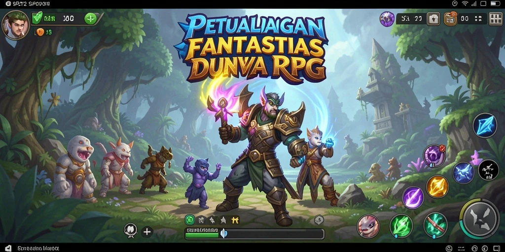 Tampilan gameplay SP212 yang penuh aksi dan petualangan RPG.