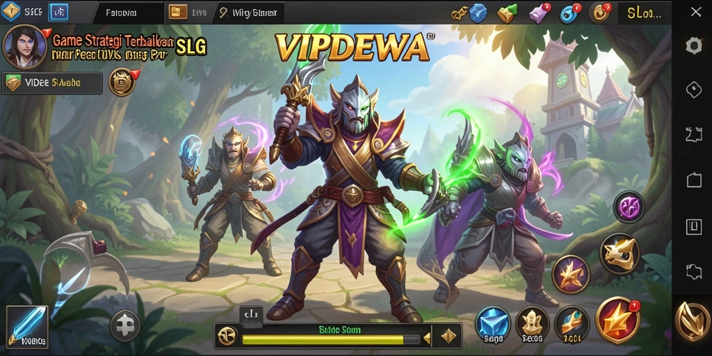 Tampilan gameplay menarik dengan strategi yang mendebarkan.