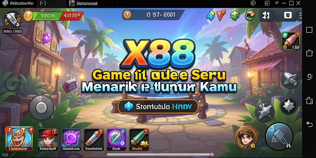 Tampilkan gameplay seru dan menawan dari X88.